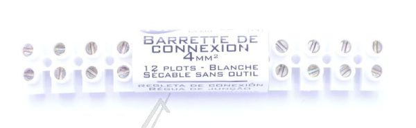 121310 BARRETTES 4 MM² BLANC