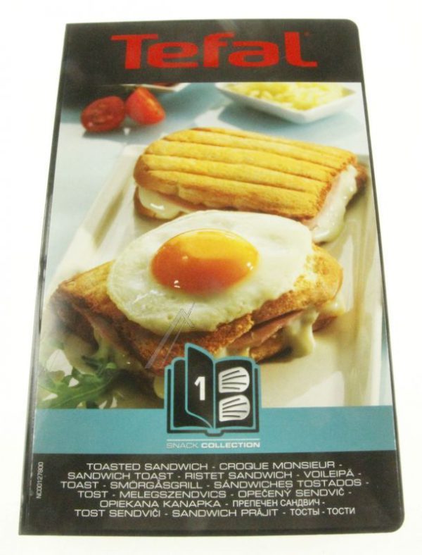 XA800112 COFFRET CROQUE MONSIEUR POUR GAUFRIER SNACK COLLECTION