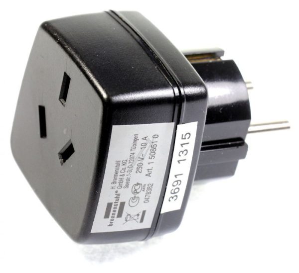 1508510 REISTEKER-ADAPTER GEAARD,  AUSTRALIE,  CHINA => EU