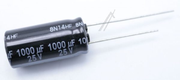 1000UF-25V EEUFR1E102 ELCO RADIAAL 105° 10X20MM.