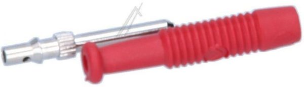 MST3 973509101 BANAANSTEKER 2,0MM. ROOD,   geschikt voor HIRSCHMANN