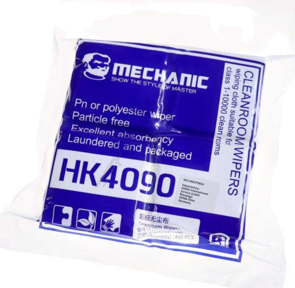 HK4090 10X10CM 400 REINRAUMTÜCHER,  10X10CM,  400 STÜCK