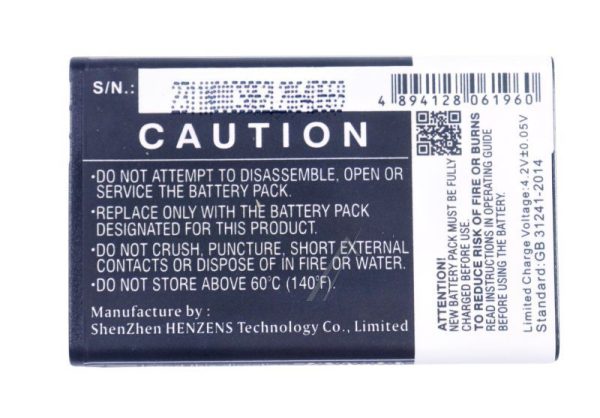 3,7V-900MAH LI-ION ACCU VOOR DORO PHONEEASY 510
