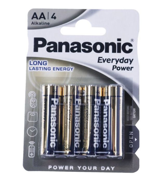 LR06 LR6EPS/ 4BP 1,5V EVERYDAY POWER ALKALINE BATTERIJ AA,  BLISTER À 4 STUKS