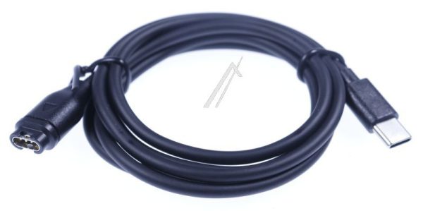 LAADKABEL 1E: USB C STEKER - 2E: geschikt voor GARMIN 4-PIN ALTERNATIEF 1.0M ZWART