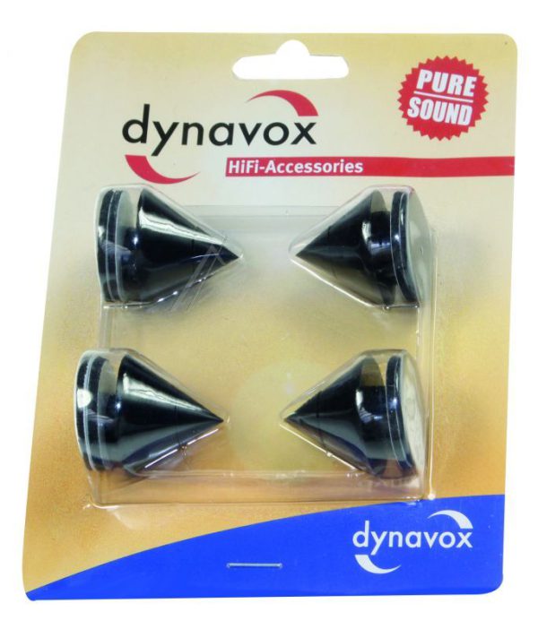 NOISEKILLER SUB-WATT-ABSORBER SPIKES ZWART VOOR LUIDSPREKERBOXEN,  SET À 4 STUKS