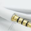 VERLENGKABEL 4-POL. JACK-3,5MM STEKER/ -CONTRA WIT,  L: 1,5MTR