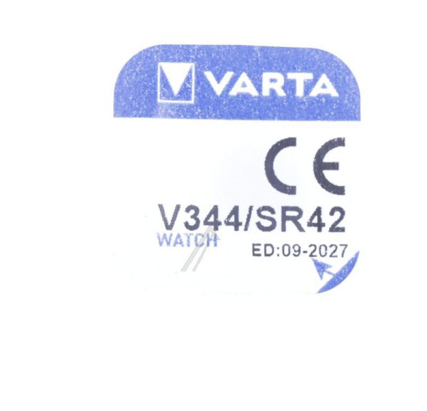 V344 SR42 KNOOPCEL 1,55V-100MA. 11,6X3,6MM. ZILVEROXIDE  geschikt voor VARTA