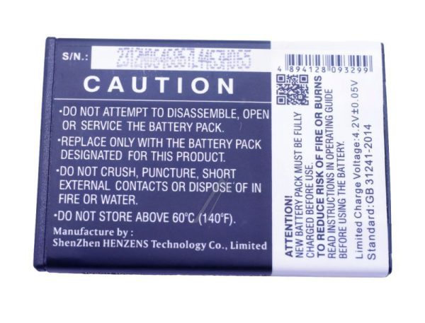3,7V-1200MAH LI-ION GSM-ACCU VOOR  geschikt voor DORO