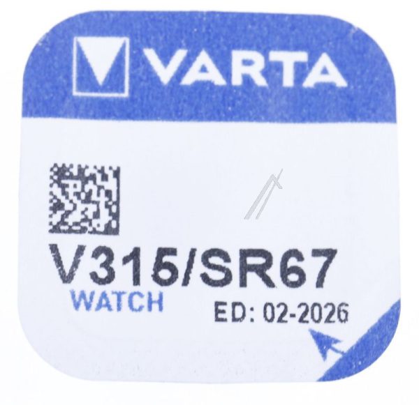 SR67 V315 KNOOPCEL 1,55V-20MA 7,9X1,65MM ZILVEROXIDE VARTA