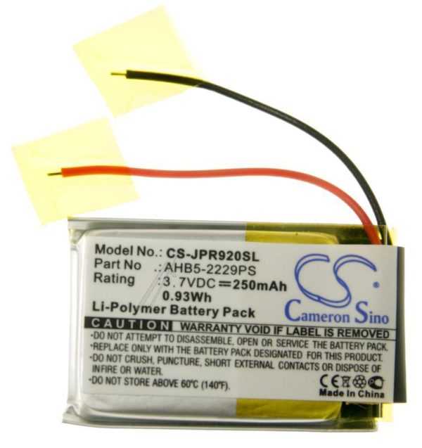 3,7V-250MAH LI-POLYMER HOOFDTELEFOON ACCU ALTERNATIEF VOOR JABRA