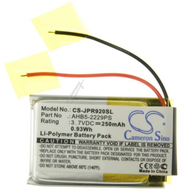 3,7V-250MAH LI-POLYMER HOOFDTELEFOON ACCU ALTERNATIEF VOOR JABRA