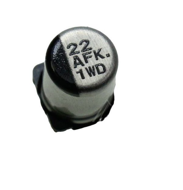 22UF-10V EEEFK1A220AR SMD-ELCO 105° RADIAAL 4X5,8MM. -ELCO-