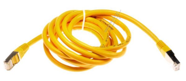PATCHKABEL CAT6, RJ45, S/ FTP (PIMF),  GEEL,  2M,  LSOH