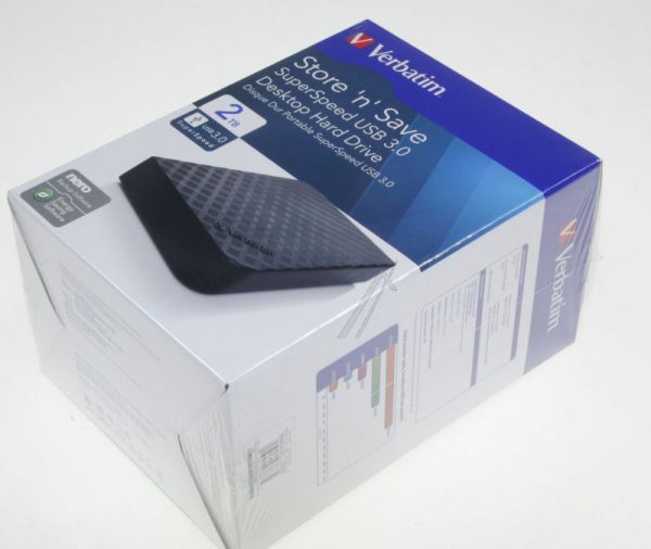 STORE "N" SAVE 47683 2TB 3,5"/ USB3.0 HARDDISK,  BK,  GEN. 2