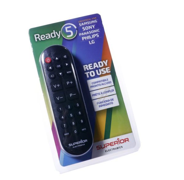 READY 5 SUPTRB014 AFSTANDSBEDIENING MET GROTE TOETSEN - VOORGEPROGRAMMEERD