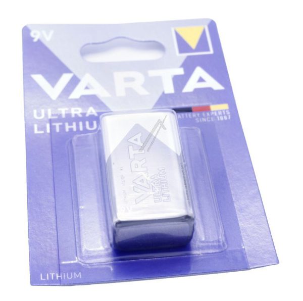6LR61 6122301401 9,0V ULTRA LITHIUM E-BLOK BATTERIJ,  1 OP BLISTER