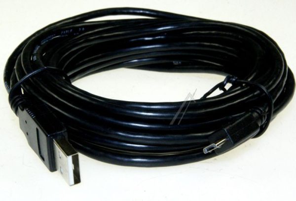 USB2.0-KABEL TYP-A STEKER/ TYP-B MICRO STEKER 5,0M,  ZWART