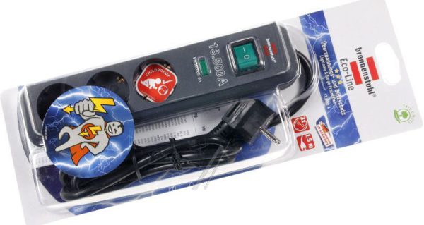ECO-LINE 13.500A 1158810315 TAFELCONTACTDOOS 3-VOUD    OVERSP. BEVEILIGING ANTRACIET 1,5M