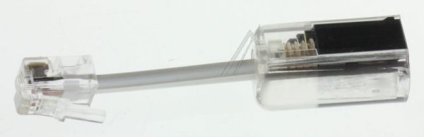 TELEFOONADAPTER,  SMALLE UITVOERING MET KABEL,  TWISTSTOP