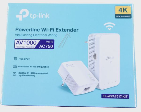 AV1000 TL-WPA7517 KIT POWERLINE-ADAPTER,  1000MBIT/ S,  CONTACTDOOS,  SET