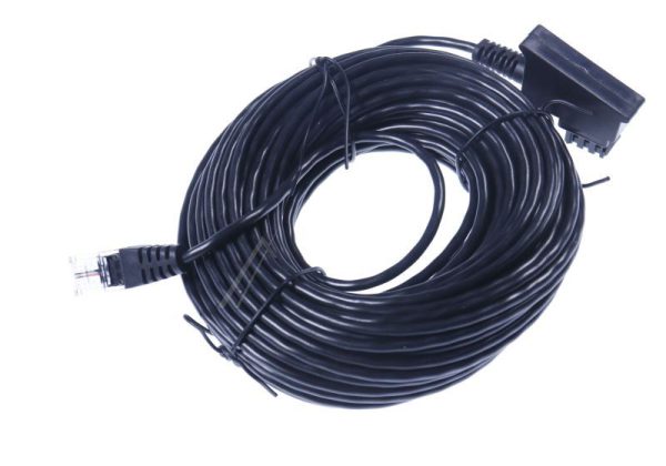 TAE-F-STECKER AUF RJ STECKER (8P2C) SCHWARZ,  15M