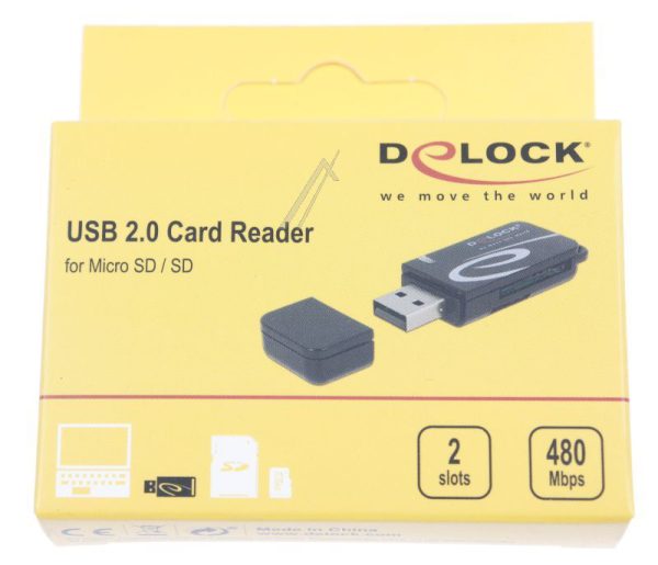 91602 MINI USB 2.0 KAARTLEZER MET SD EN MICRO SD SLOT