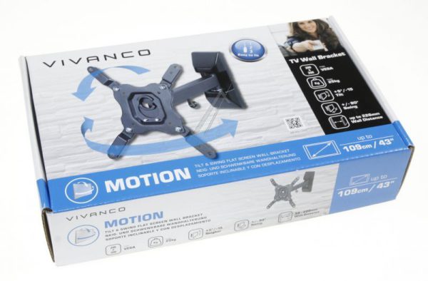 BMO 6020 37977 TV-MUURBEUGEL,  MOTION,  VESA 200, 43" MAX 25KG