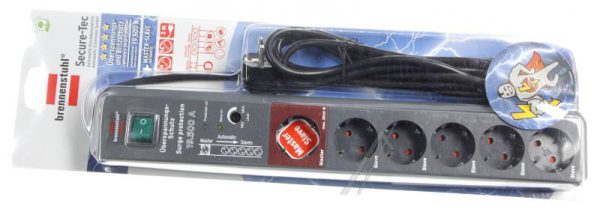 SECURE-TEC 19.500A 1159490966 TAFELCONTACTDOOS 5 1-VOUD    OVERSP. AUTOMAAT ANTRACIET 1,5M
