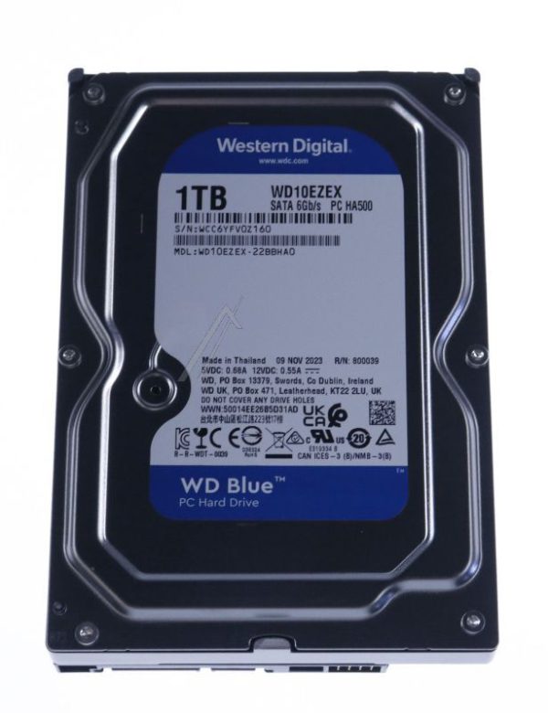 WD BLUE™ WD10EZEX 1TB 3,5"/ SATA-3 INTERNE HARDE SCHIJF -WD-