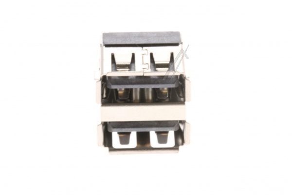 3722-002382 JACK-USB,4P/ 2C, AUF, BLK, ANGLE-OFFSET, A TY