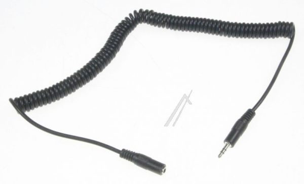 JACK-SPIRAALKABEL STEREO 3,5MM-STEKER/ -CONTRA 3,0 MTR.