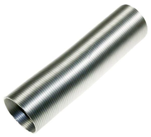 1203 610.041.37 LUCHTAFVOERSLANG ALUMINIUM Ø 100MM. L: 3,0 MTR