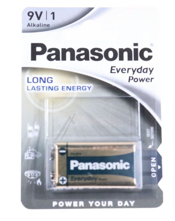 6LR61 6LR61EPS/ 1BP EVERYDAY POWER ALKALINE BATTERIJ 9V BLOCK 1ER. BLISTER