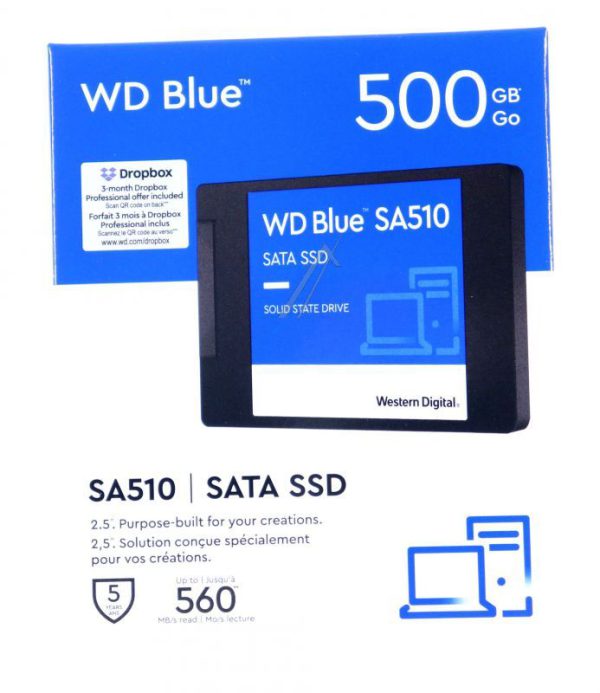 WD BLUE™ WDS500G3B0A 500GB 2,5" SATA-3 SSD-HARDE SCHIJF
