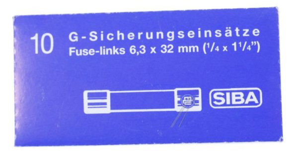 6,3A-T KERAMISCHE ZEKERING 6,3X32MM INH:10 STUKS ROHS-CONFORM