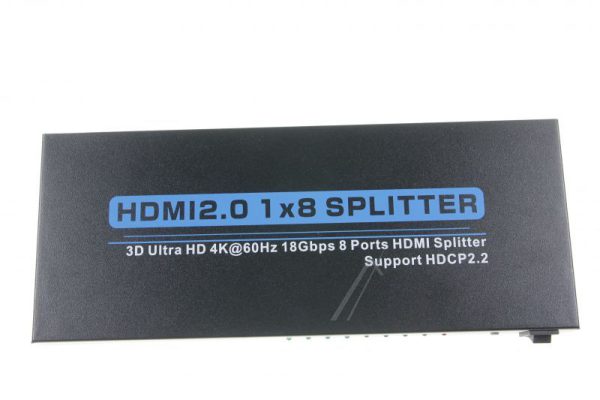HDMI 2.0 VERDELER 8-VOUDIG 1X IN - 8X OUT,  3D,  4K*2K@60HZ
