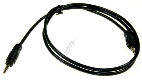 JACK-KABEL 4-POL. STEKER /  STEKER,  VERGULD 1,0MTR.