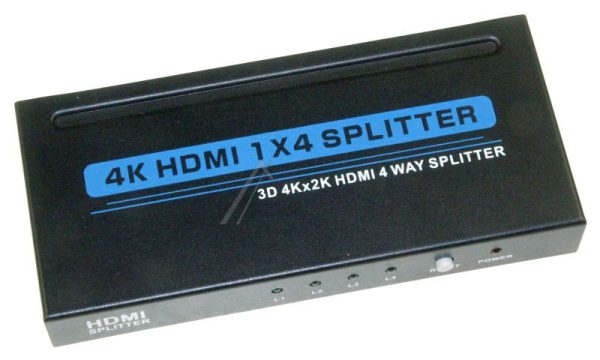 HDMI1.3 SPLITTER,  1X HDMI-IN /  4X HDMI-UIT,  INCL. NETADAPTER