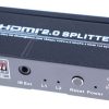 HDMI 2.0 VERDELER 2 VOUDIG 1X IN - 2X UIT,  3D,  4K*2K@60HZ