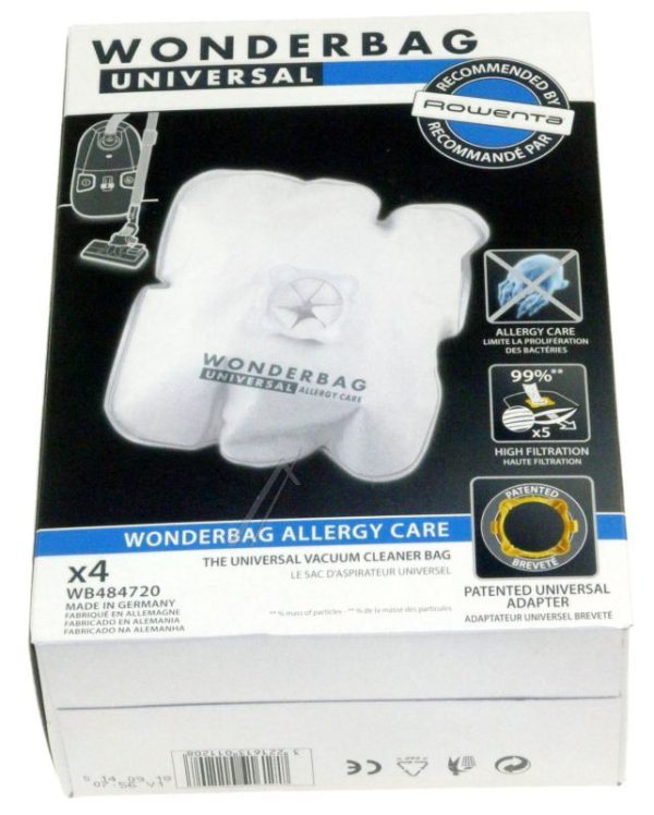 WONDERBAG ALLERGY CARE WB484720 STOFZUIGERZAK WONDERBAG ENDURA(X4)