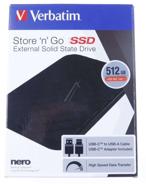 STORE ´N´ GO 53250 512GB 2,5"/ USB-C SSD EXT.HARDESCHIJF,  BK