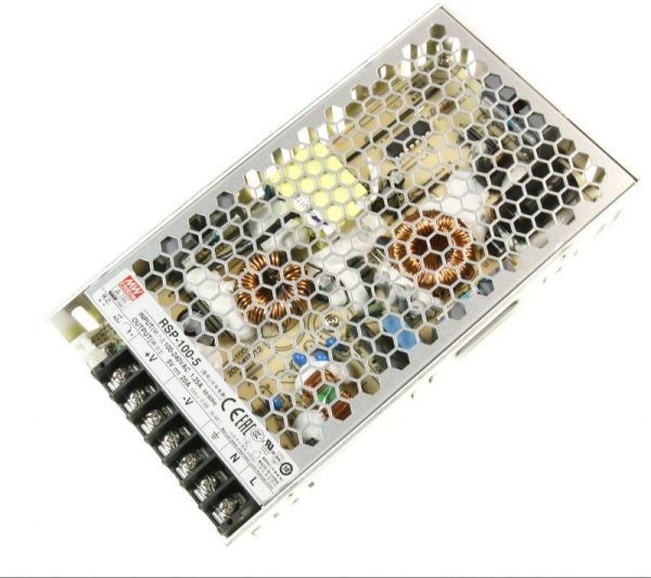 5VDC-20A-100W RSP-100-5 SCHALTNETZTEIL GESCHLOSSENE BAUFORM PFC