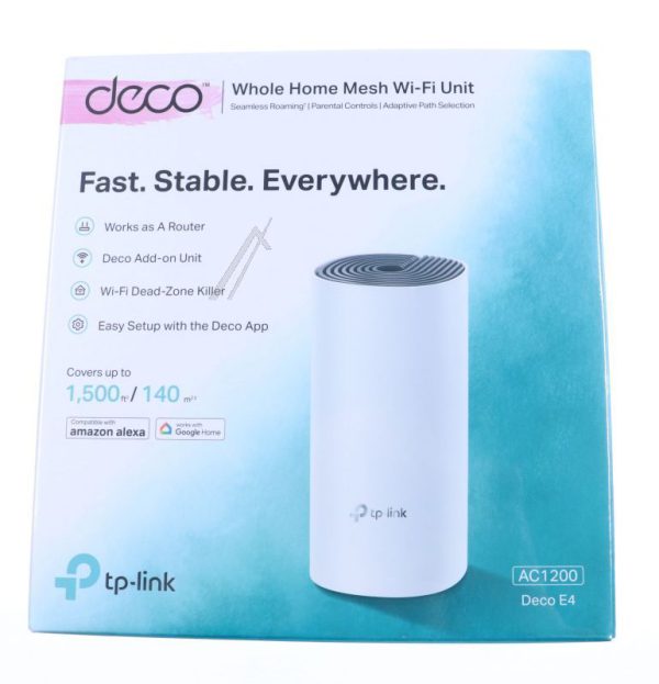 AC1200 DECO E4(1-PACK) WI-FI-NETWERK MESH VOOR HET HELE HUIS