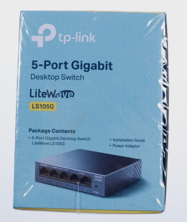 LITEWAVE LS105G GIGABIT ETHERNET SWITCH,  5 POORT,  METAAL,  DESKTOP