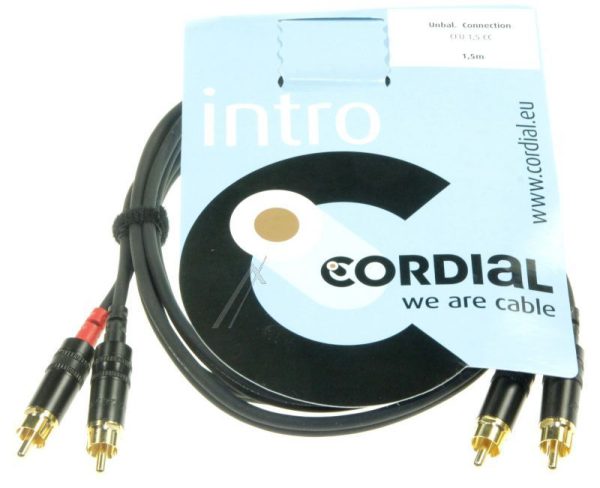 CFU 1,5 CC AUDIOKABEL STEREO 2X CINCH-STEKER /  2X CINCH-STEKER 1,5M