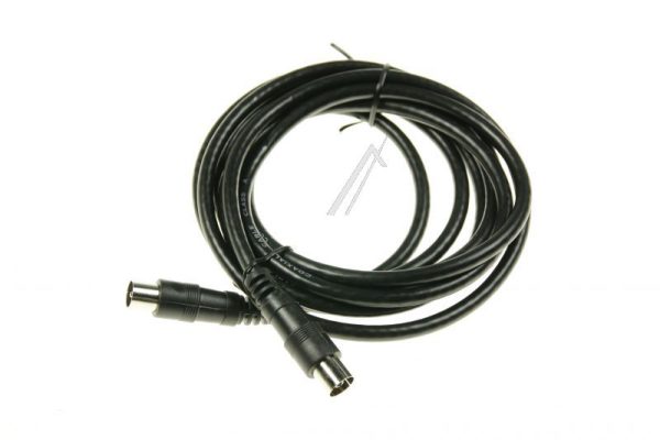 COAX-AANSLUITKABEL STEKER/ CONTRA CLASS:A,  ZWART 2,5MTR.