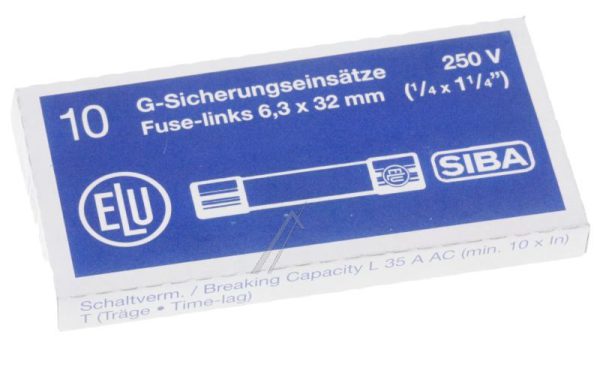 16A-T US ZEKERING TRAAG 6,3X32MM. INH:10 ST.