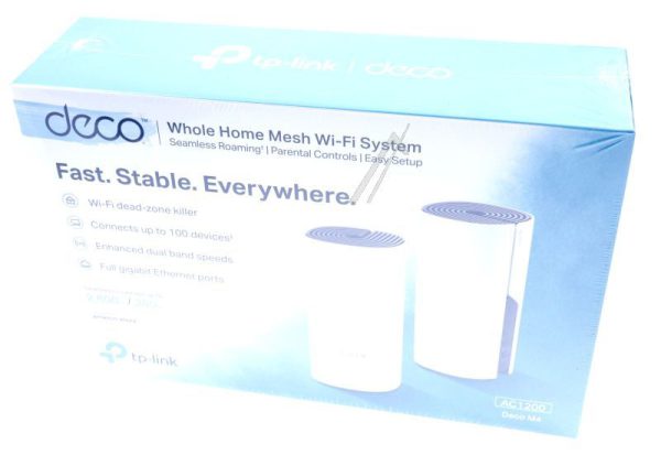 AC1200 DECO M4(2-PACK) WHOLE-HOME MESH-WLAN ACCESS POINT,  2-STUKS/ SET