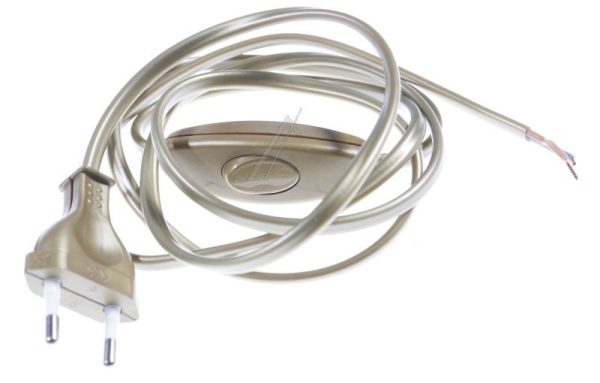 144010 NETZKABEL /  STROMKABEL 220 2P   (KIPP-)SCHALTER 1,5M GOLD